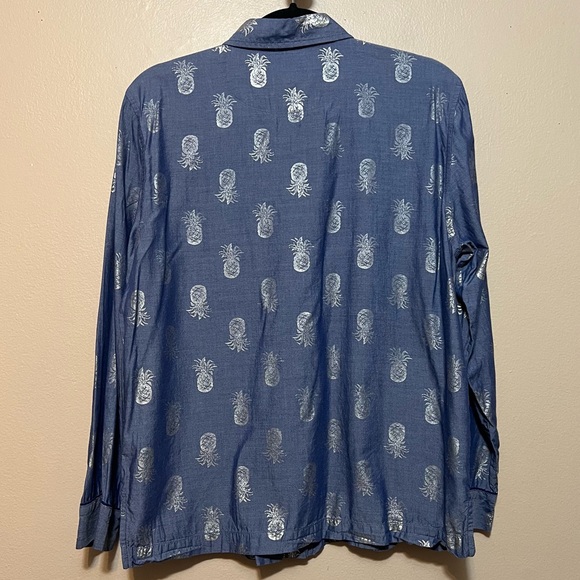 Victoria’s Secret Emily Fields PLL Mayfair Pineapple Pajama Top Shirt Only Small - Picture 10 of 15